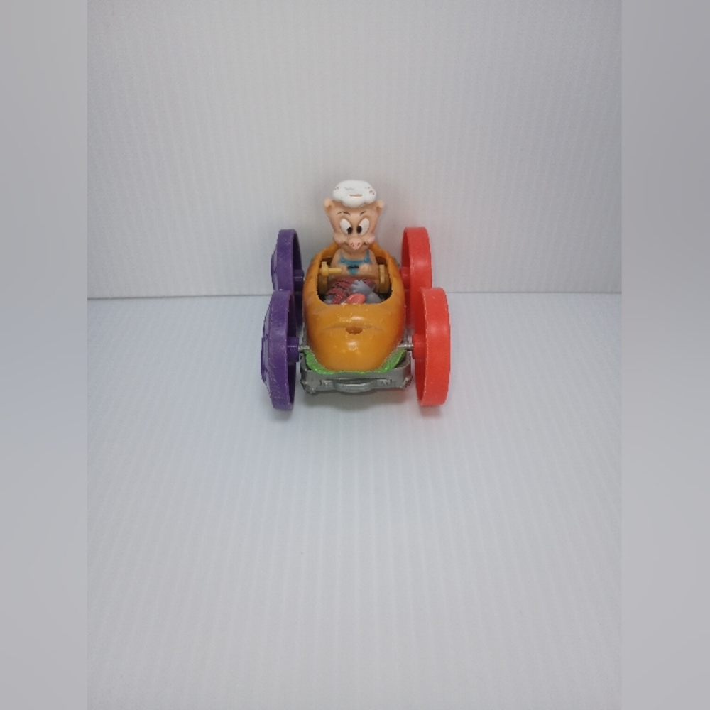 1990 Tiny Toon Flip Car Dizzy Devil & Hamton Mcdonalds. Vintage